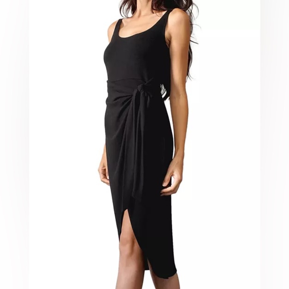 Black comfy tie dress size S